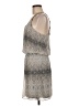 Express 100% Polyester Chevron-herringbone Gray Casual Dress Size M - photo 5