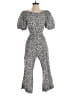Boden Print Gray Jumpsuit Size 4 (petite) - photo 1