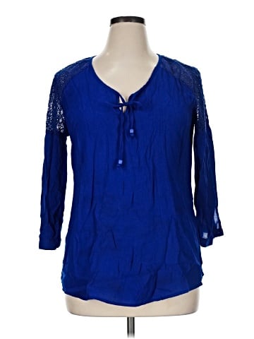 Notations 3/4 Sleeve Blouse (view 1)