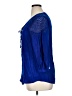 Notations Blue 3/4 Sleeve Blouse Size XL - photo 5
