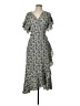 Max Studio Paisley Gray Casual Dress Size L - photo 1