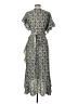 Max Studio Paisley Gray Casual Dress Size L - photo 2