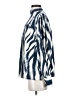 Maison d' Amelie 100% Polyester Zebra Print White Blue Long Sleeve Blouse Size S - photo 5