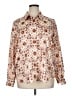 Ann Taylor 100% Polyester Print Ivory Long Sleeve Blouse Size XL - photo 1