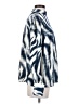 Maison d' Amelie 100% Polyester Zebra Print White Blue Long Sleeve Blouse Size S - photo 4