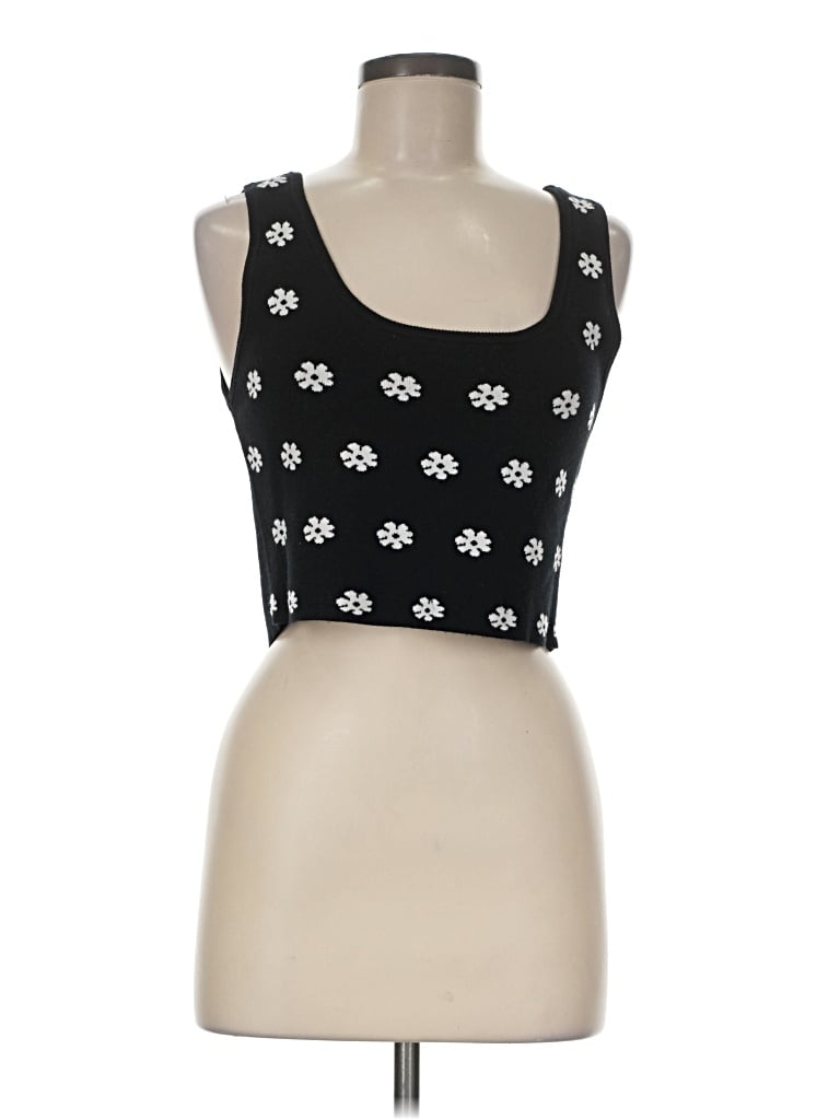 Pre-owned Garage Tank Top Black Square Neckline Tops