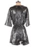 Everly Metallic Silver Romper Size S - photo 2