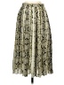 J.Crew 100% Polyester Animal Print Silver Formal Skirt Size 00 - photo 1