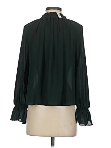 Madewell Long-Sleeve Tie-Neck Top (view 2)