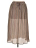 Arula 100% Polyester Stripes Brown Casual Skirt Size 0X - photo 1
