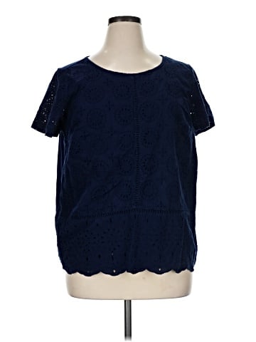 Crown & Ivy Short Sleeve Blouse (view 1)