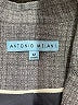 Antonio Melani 100% Polyester Houndstooth Gray Blazer Size 12 - photo 6