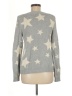 Marled by Reunited 100% Cotton Stars Silver Pullover Sweater Size M - photo 2
