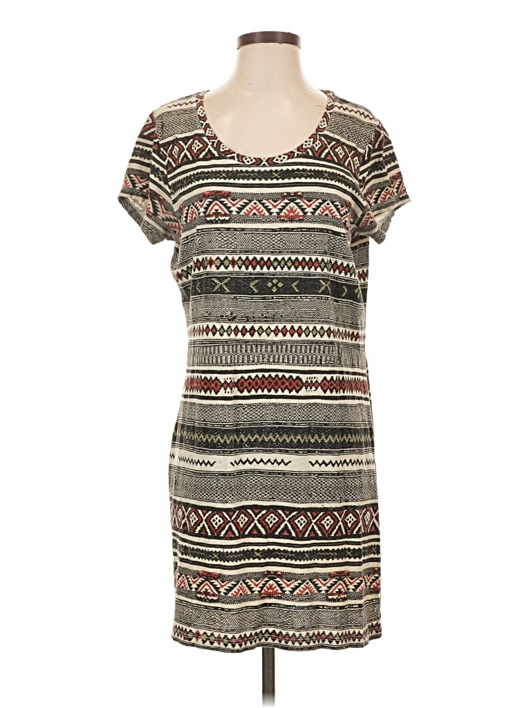 Pre-owned Peruvian Connection Casual Dress In Gray