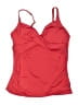 Lands' End Solid Red Swimsuit Top Size 8 - photo 1