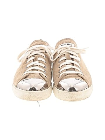 Miu Miu Suede Cap Toe Sneakers (view 2)