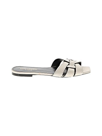 Saint Laurent Tribute Flat Slides (view 1)