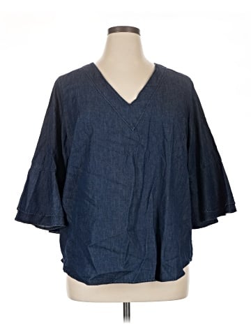 Philosophy Republic Clothing 3/4 Sleeve Blouse (view 1)