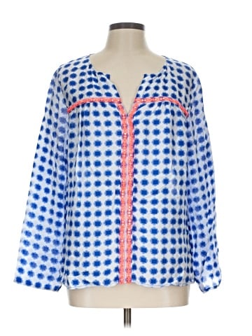 Vineyard Vines 3/4 Sleeve Silk Top (view 1)