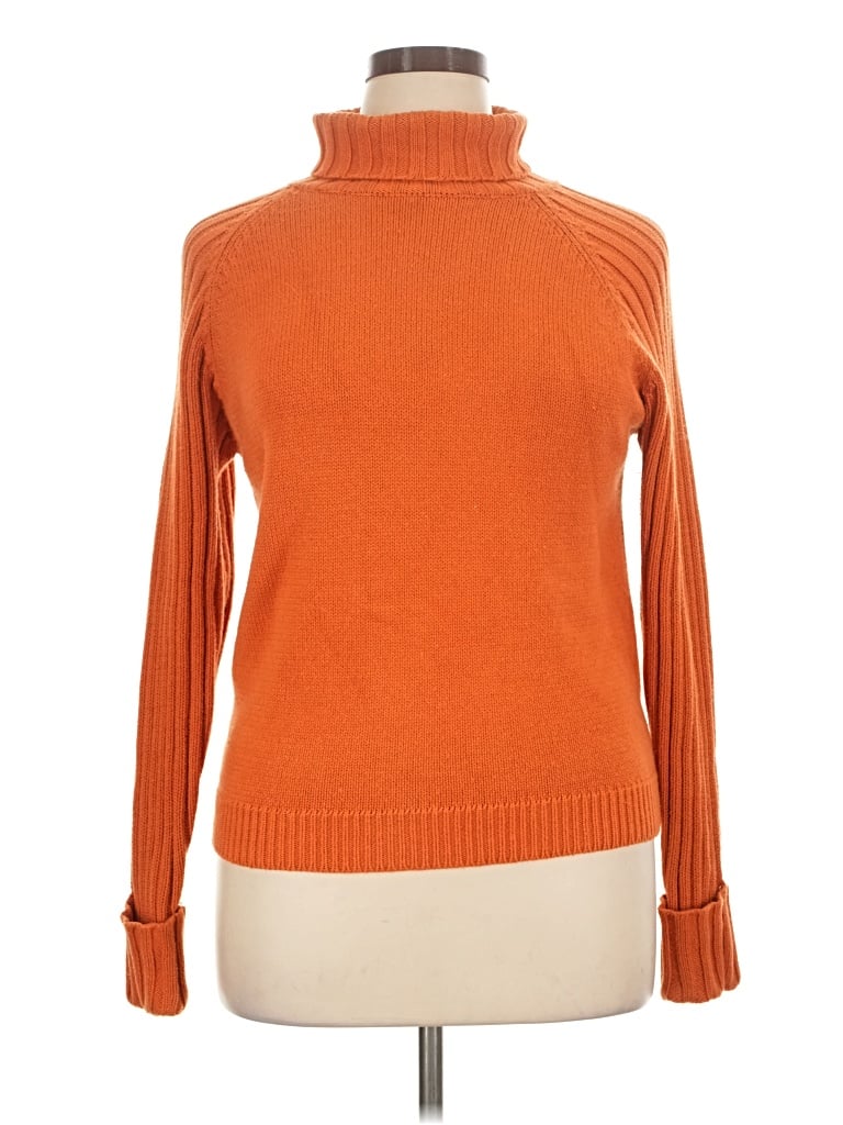 Pre-owned Mossimo Turtleneck Sweater In Orange
