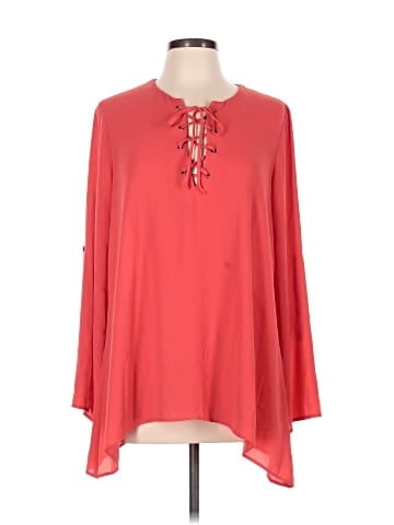 Karen Kane Long Sleeve Blouse (view 1)