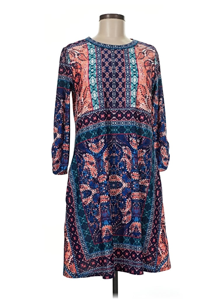 Pre-owned Agb Casual Dress In Blue