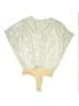 WAYF 100% Polyester Metallic Gold Ivory Bodysuit Size L - photo 2