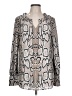 CAbi Silver Long Sleeve Blouse Size L - photo 1