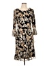 Connected Apparel Print Black Cocktail Dress Size 10 - photo 1