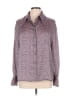 Zara Houndstooth Burgundy Long Sleeve Blouse Size L - photo 1