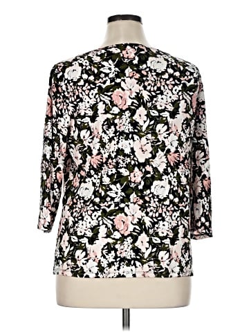 Ann Taylor Factory 3/4 Sleeve T-Shirt (view 2)