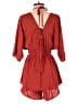 Unbranded 100% Polyester Solid Red Orange Romper Size S - photo 2