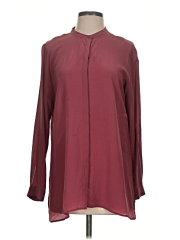 Eileen Fisher Long Sleeve Silk Top (view 1)