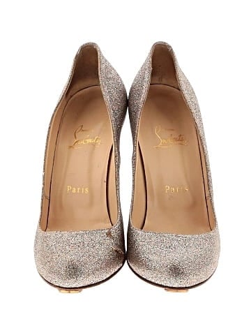 Christian Louboutin Glitter Simple 100mm Pumps (view 2)