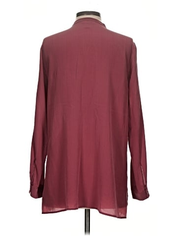 Eileen Fisher Long Sleeve Silk Top (view 2)