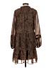 1.State 100% Polyester Animal Print Brown Casual Dress Size S - photo 2