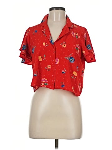 Zara TRF Short Sleeve Blouse (view 1)