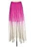 Catherine Malandrino 100% Silk Tie-dye Pink Silk Skirt Size 8 - photo 1