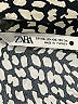 Zara Animal Print Black Long Sleeve Blouse Size XXL - photo 7