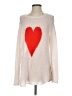 Wooden Ships Hearts Ivory Pullover Sweater Size S - photo 1