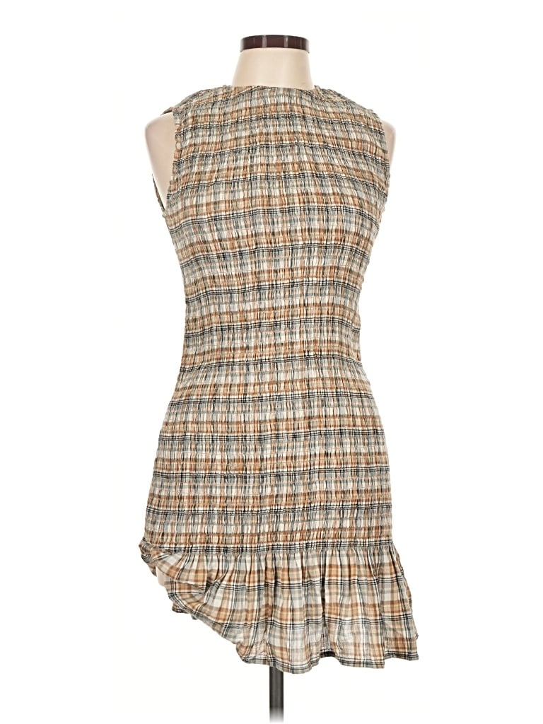 Pre-owned Stradivarius Cocktail Dress In Tan