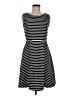 Talbots Stripes Black Casual Dress Size M - photo 1