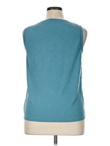 Green Envelope Sleeveless T-Shirt (view 2)