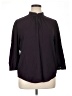 Ann Taylor 100% Polyester Purple 3/4 Sleeve Blouse Size XL - photo 1
