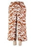 Nine West 100% Polyester Animal Print Orange Casual Pants Size XXL - photo 1