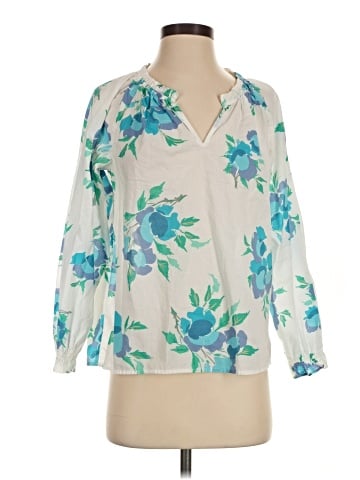 J.Crew Factory Store 3/4 Sleeve Blouse (view 1)
