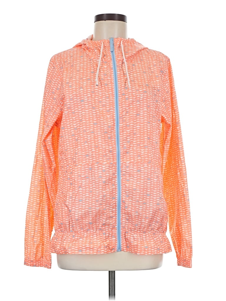 Pre-owned Columbia Windbreaker Jacket In Orange