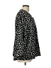 Entro 100% Polyester Black Long Sleeve Blouse Size L - photo 4