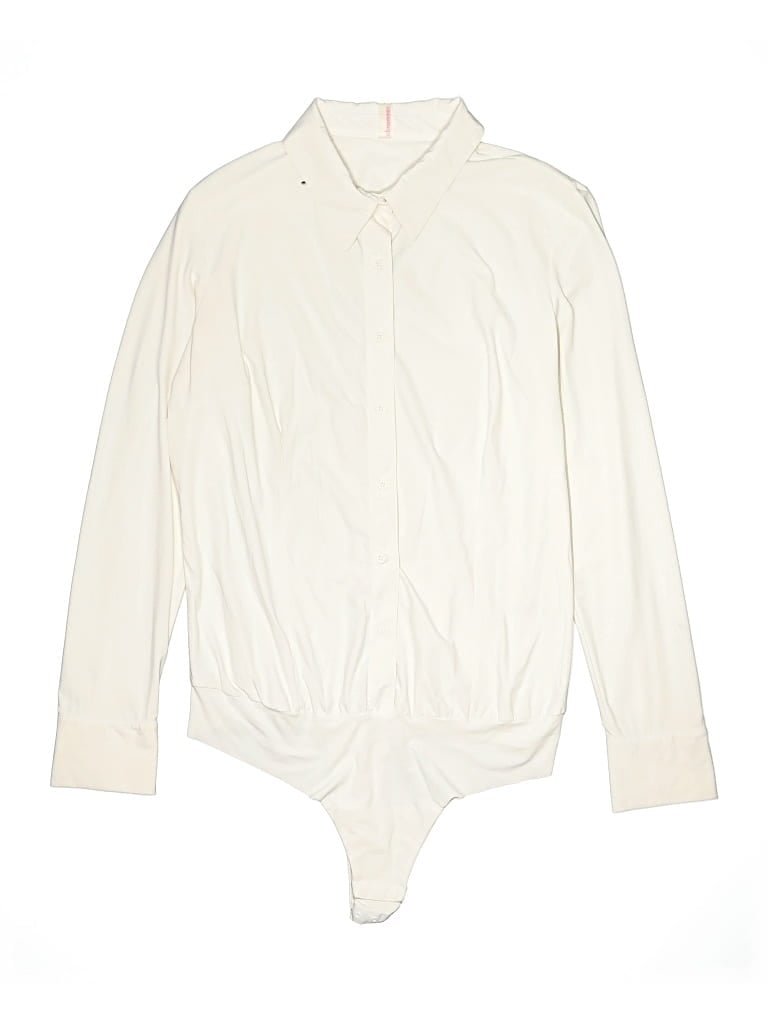 Pre-owned Commando Long Sleeve Blouse In Ivory