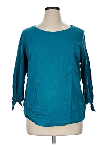 Hot Cotton 3/4 Sleeve T-Shirt (view 1)